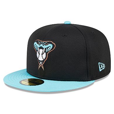 Men's New Era Black Arizona Diamondbacks 2024 Batting Practice 59FIFTY Fitted Hat