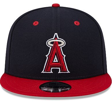 Men's New Era  Navy Los Angeles Angels 2024 Batting Practice 9FIFTY Snapback Hat