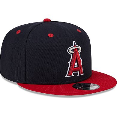 Men's New Era  Navy Los Angeles Angels 2024 Batting Practice 9FIFTY Snapback Hat