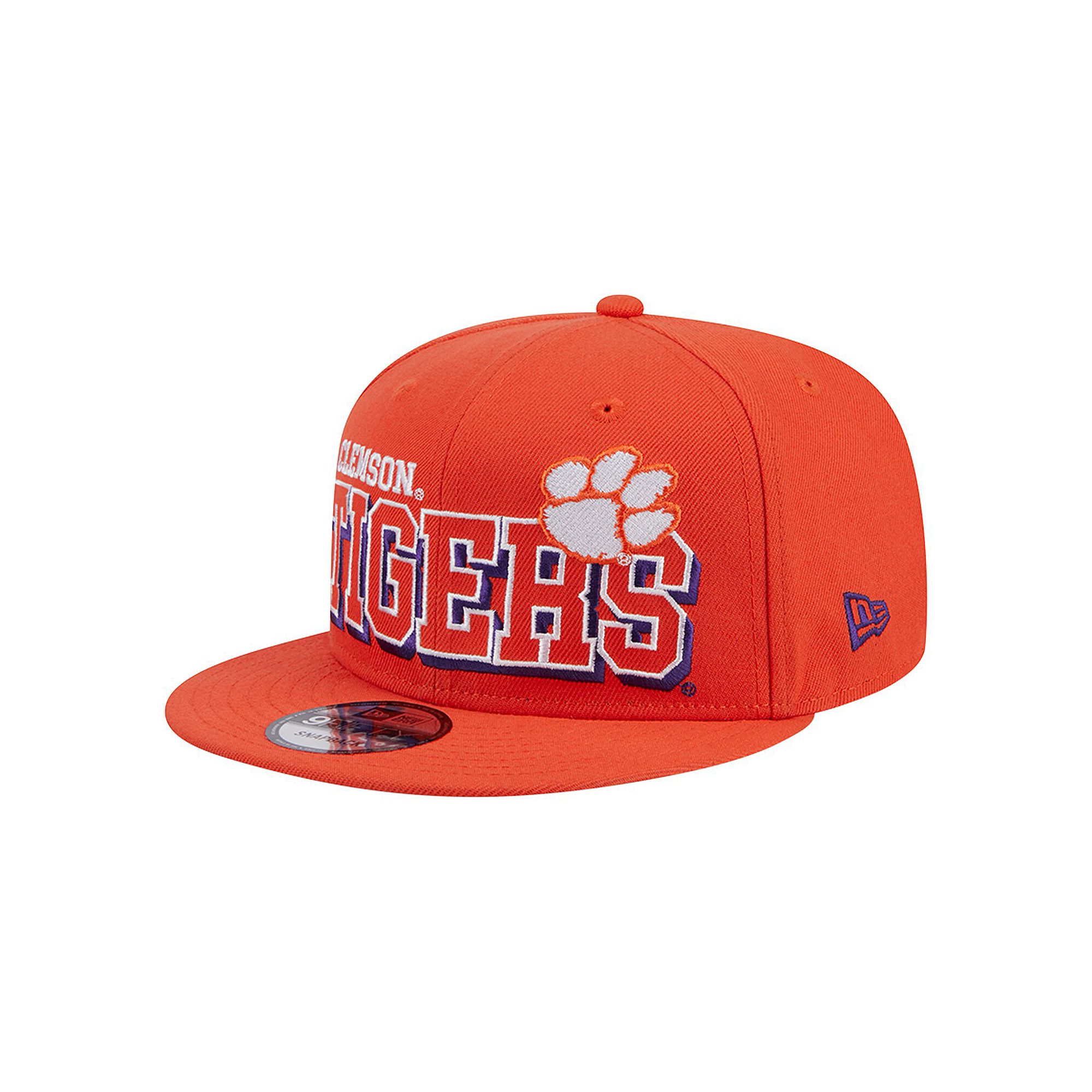Mens New Era Orange Clemson Tigers Game Day 9FIFTY Snapback Hat