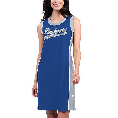 Women's Starter Royal Los Angeles Dodgers Slam Dunk Tank Sneaker Dress