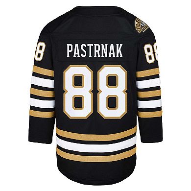 Youth David Pastrnak Black Boston Bruins Home Premier Player Jersey