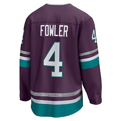 Men's Fanatics Branded Cam Fowler Purple Anaheim Ducks 30th Anniversary Premier Breakaway Jersey