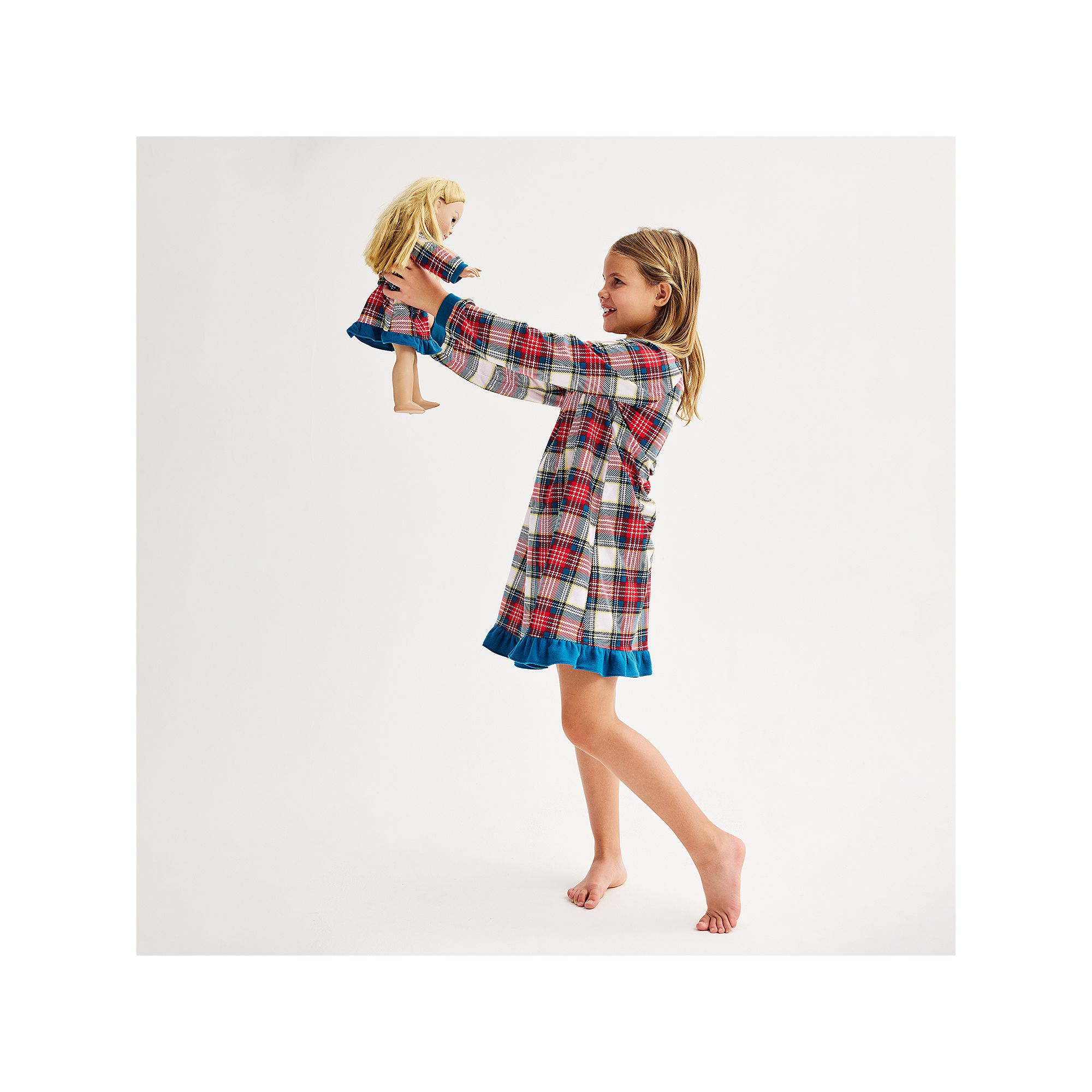 Girls 4-16 Jammies For Your Families® Jingle Bell Rock Plaid Nightgown & M
