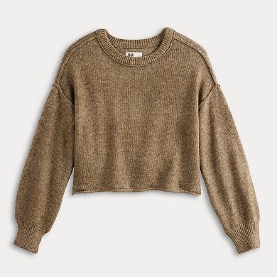 Exposed-Seam Washed Cotton Crewneck Sweatshirt