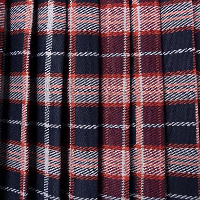 Girls 7-16 Rare Editions 2-Piece Polo & Pleated Plaid Skirt Set