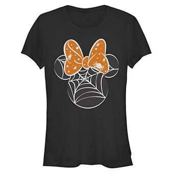 Disney's Minnie Mouse Spiders And Webs Juniors' Fitted Graphic Tee