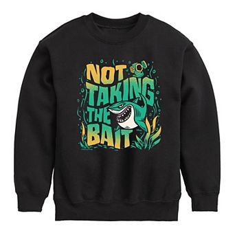 Disney's Finding Nemo Bruce Boys 8-20 Not Taking The Bait Fleece Sweatshirt