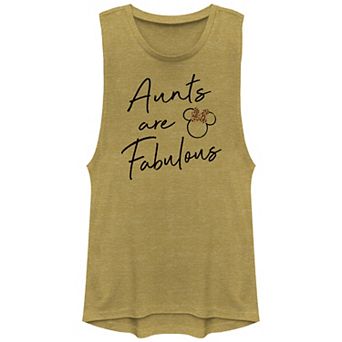 Disney's Mickey Mouse Juniors' Aunts Are Fabulous Leopard Festival Muscle Graphic Tank