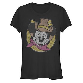 Disney's Mickey Mouse Juniors' Cowboy Fitted Graphic Tee