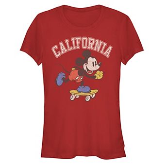 Disney's Mickey Mouse Juniors' California Fitted Graphic Tee