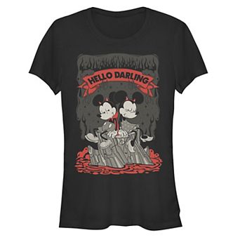 Disney's Mickey Mouse Juniors' Hello Darling Fitted Graphic Tee