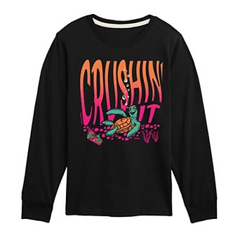 Disney's Finding Nemo Boys 8-20 Crushin' It Long Sleeve Graphic Tee