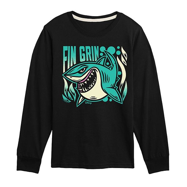 Disney's Finding Nemo Fin Boys 8-20 Grin Long Sleeve Graphic Tee