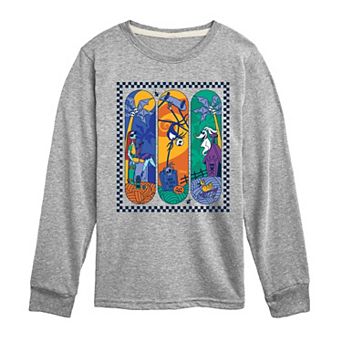 Disney's Nightmare Before Christmas Boys 8-20 Skateboards Long Sleeve Graphic Tee