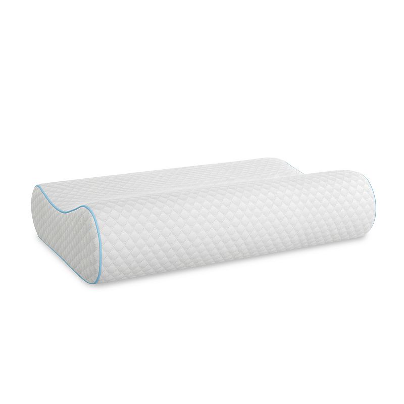 Healthcare SC  LLC Bodipedic Comfort Contour AeroFusion Memory Foam Bed Pillow - White 21”*14”*5”