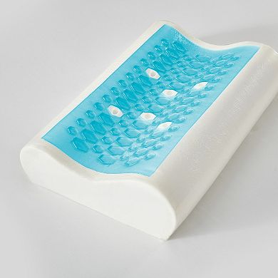 BodiPedic Cooling Gel Overlay Memory Foam Contour Bed Pillow