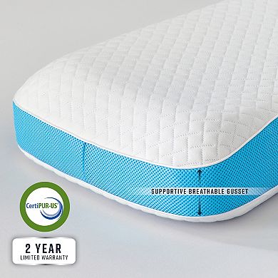 BodiPedic Side & Back Sleeper Gel-Infused Memory Foam Bed Pillow