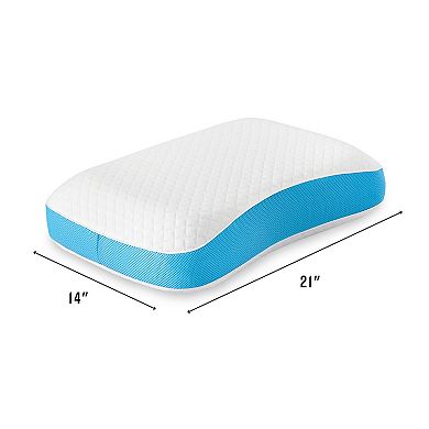 BodiPedic Side & Back Sleeper Gel-Infused Memory Foam Bed Pillow