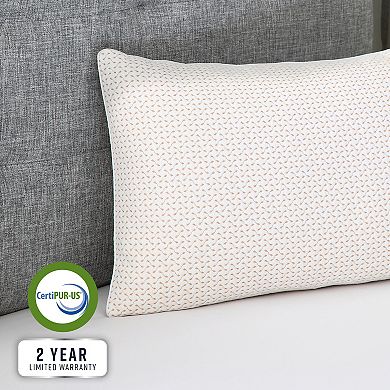 BodiPedic Gel-Infused Memory Foam Cluster Jumbo Bed Pillow with Copper Infused Cover