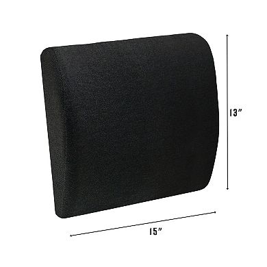 BodiPedic Lumbar Back Support Memory Foam Accessory Pillow
