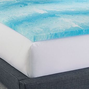 BodiPedic 2-Inch Cooling Gel Swirl Memory Foam Mattress Topper