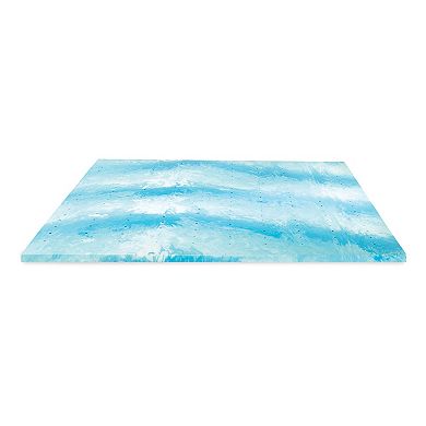 BodiPedic 2-Inch Cooling Gel Swirl Memory Foam Mattress Topper