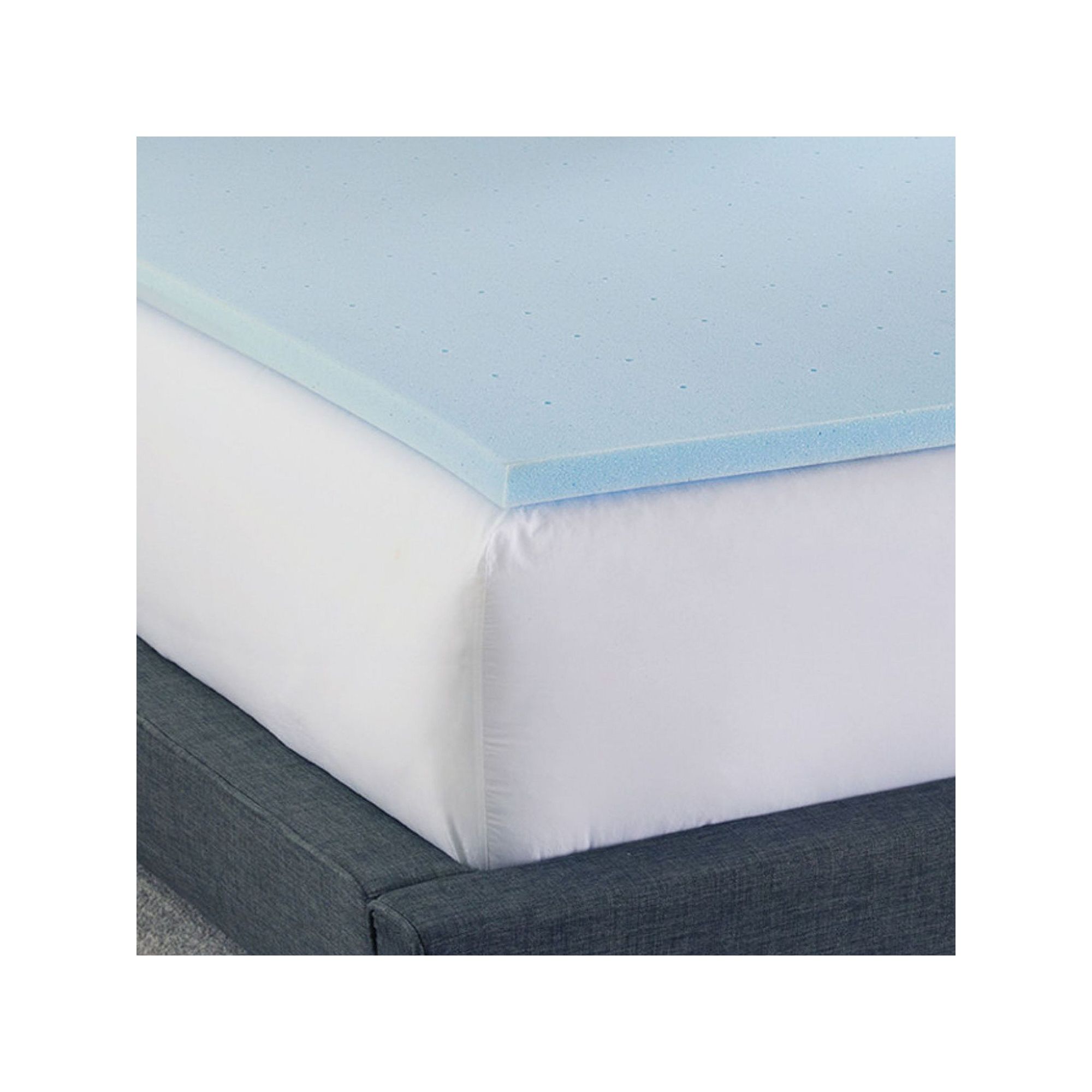 BodiPedic 1.5-Inch Gel-Infused Memory Foam Mattress Topper, Size: Twin XL, 
