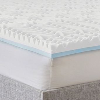 BodiPedic 3-Inch Reversible Dual Sided Memory Foam Mattress Topper