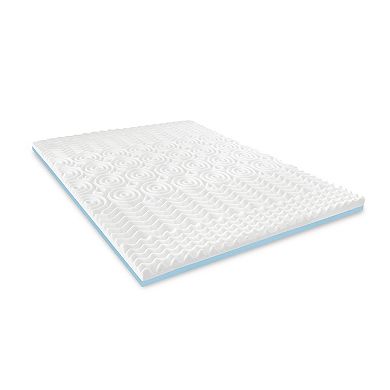 BodiPedic 3-Inch Reversible Dual Sided Memory Foam Mattress Topper