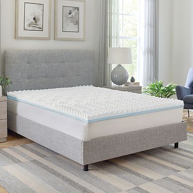 BodiPedic 3-Inch Reversible Dual Sided Memory Foam Mattress Topper