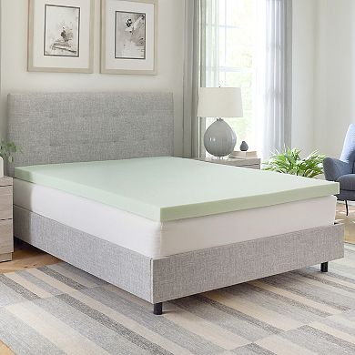 BodiPedic 3-Inch Green Tea Infused Memory Foam Mattress Topper