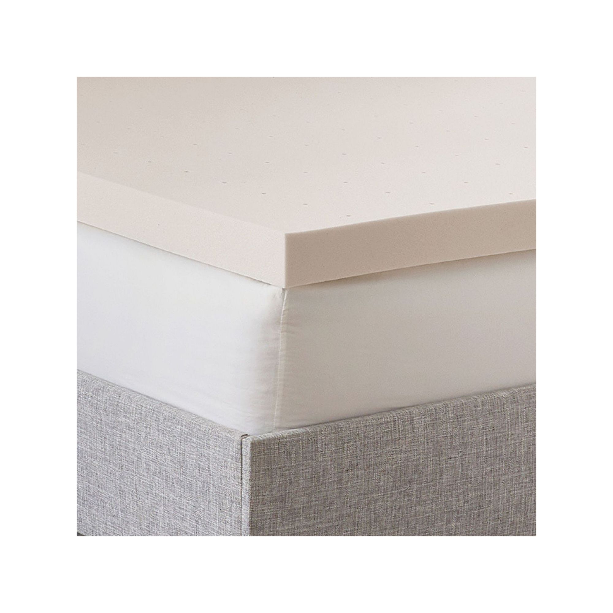 BodiPedic 3-Inch Copper Infused Memory Foam Mattress Topper, Size: Twin, Be