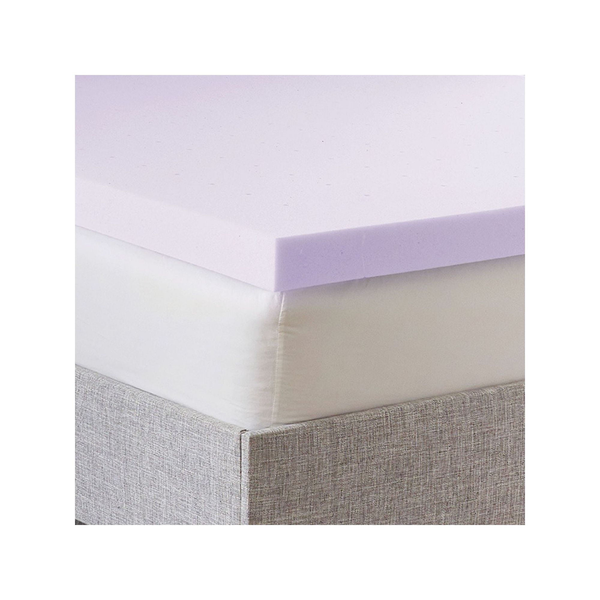 BodiPedic 3-Inch Lavender Scented Memory Foam Mattress Topper, Size: Califo