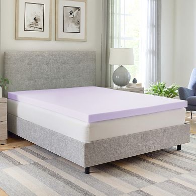 BodiPedic 3-Inch Lavender Scented Memory Foam Mattress Topper