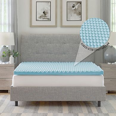 BodiPedic 2.5-Inch Gel-Infused Memory Foam Mattress Topper