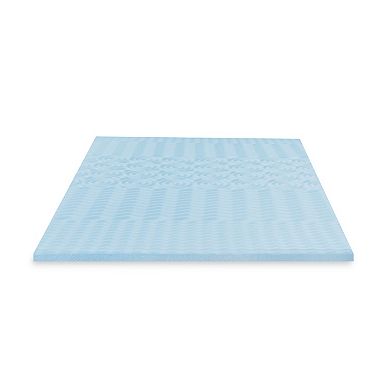 BodiPedic 2-Inch Gel-Infused Zoned Convoluted Memory Foam Mattress Topper