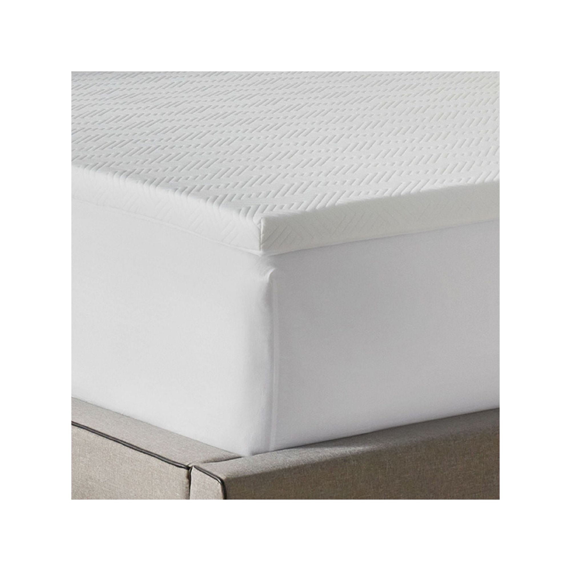 BodiPedic 2-Inch Gel-Infused Memory Foam Mattress Topper with Circular-Knit