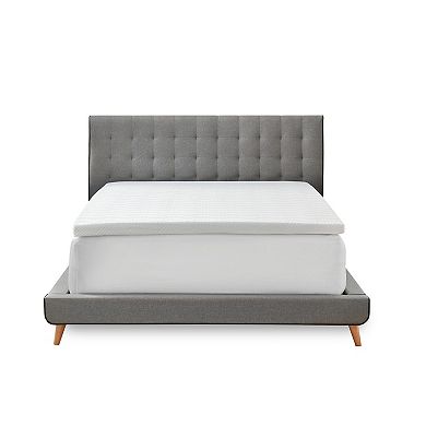 BodiPedic 2-Inch Gel-Infused Memory Foam Mattress Topper with Circular-Knit Cover