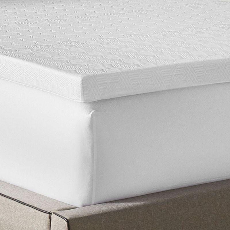 UPC 810115758600 product image for BodiPedic 3-Inch Gel-Infused Memory Foam Mattress Topper with Cooling Cover, Whi | upcitemdb.com
