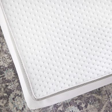 BodiPedic 2-Inch Cooling Gel Memory Foam Mattress Topper with Graphene Infused Cover
