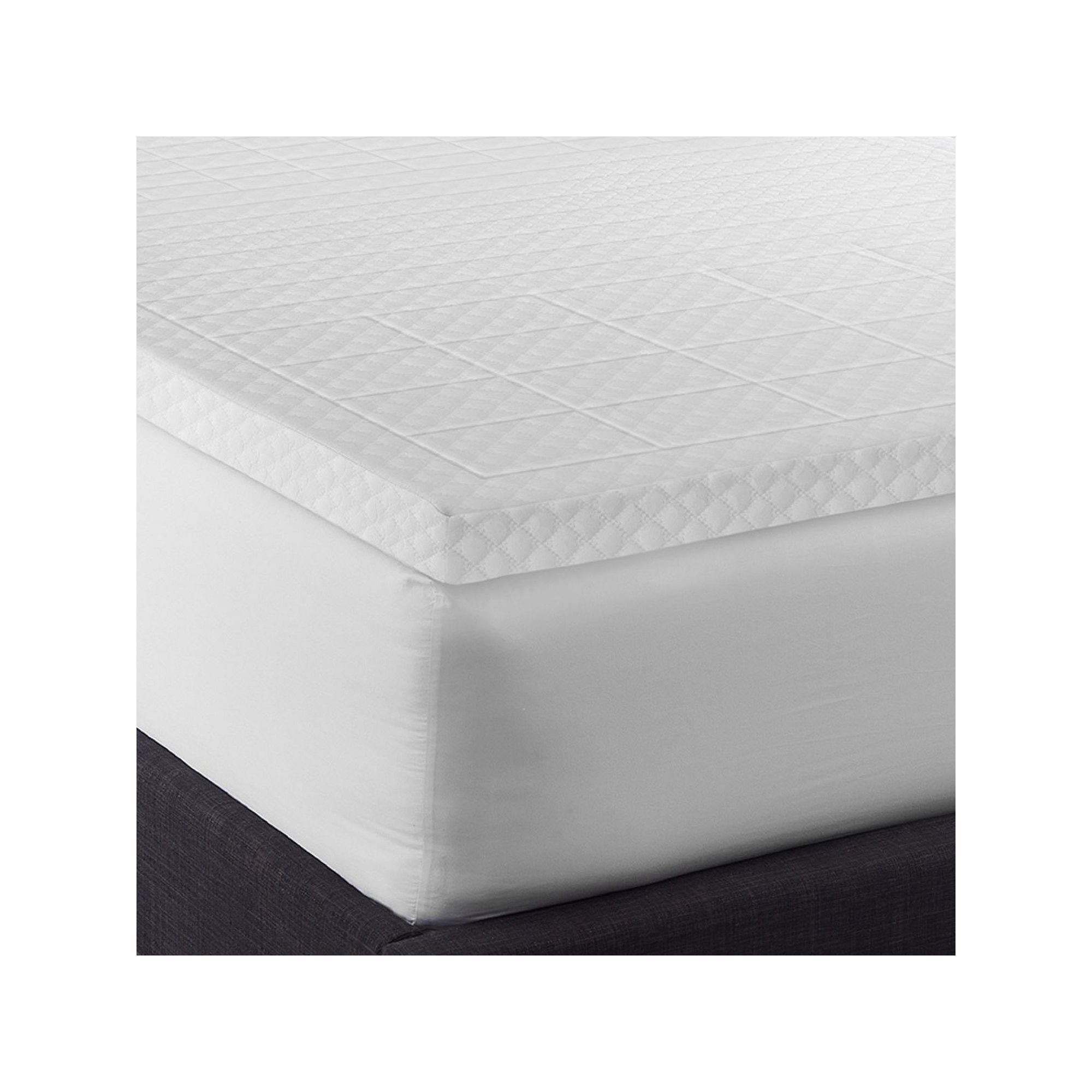 BodiPedic 3-Inch Zoned Comfort Memory Foam Mattress Topper, Size: Twin, Whi