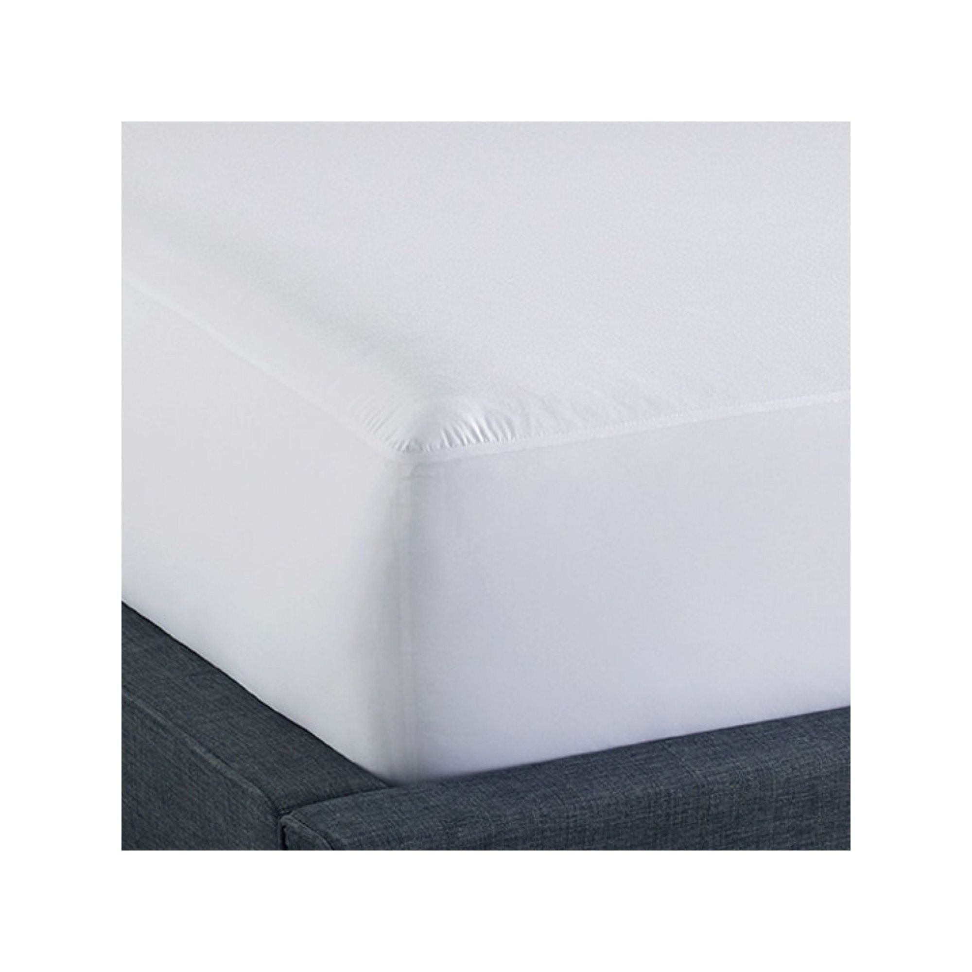 BodiPedic Essentials Whisper Quiet Waterproof Mattress Protector, White