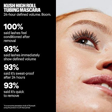 KUSH High Roll Lengthening Smudge-Proof Tubing Mascara