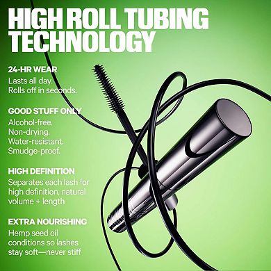 KUSH High Roll Lengthening Smudge-Proof Tubing Mascara