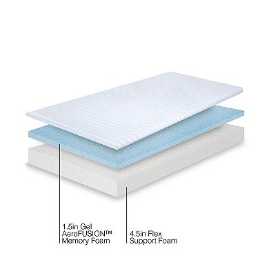 BodiPedic 6-Inch Dual Layer Support Memory Foam Mattress