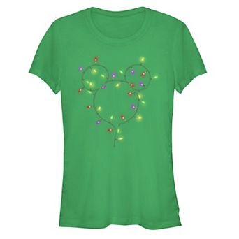 Disney's Mickey Mouse Juniors' Christmas Lights Graphic Tee