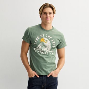 Men's Americana Free Eagle Short Sleeve Graphic Tee