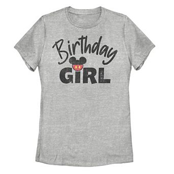 Disney's Mickey Mouse Juniors' Birthday Girl Graphic Tee