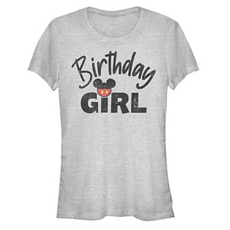 Disney's Mickey Mouse Juniors' Birthday Girl Graphic Tee